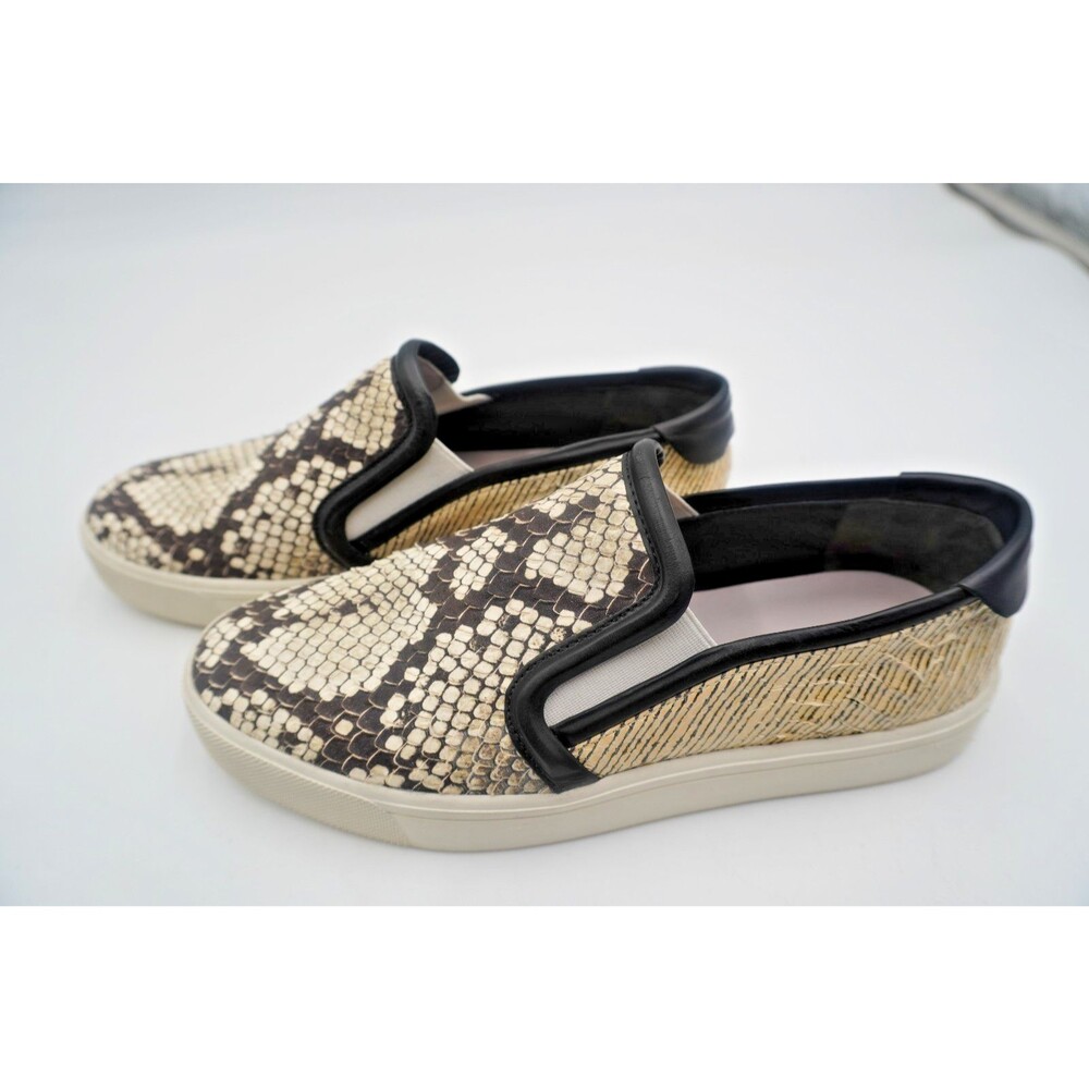 Vince  Women's Size 6.5 Blair Snakeskin Embossed Leather Slip-On ComfortSneakers